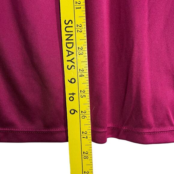 Tesla T Shirt Women's Fitted 2XL Raspberry V Neck Spell Out Chest Short Sleeve - Picture 7 of 7